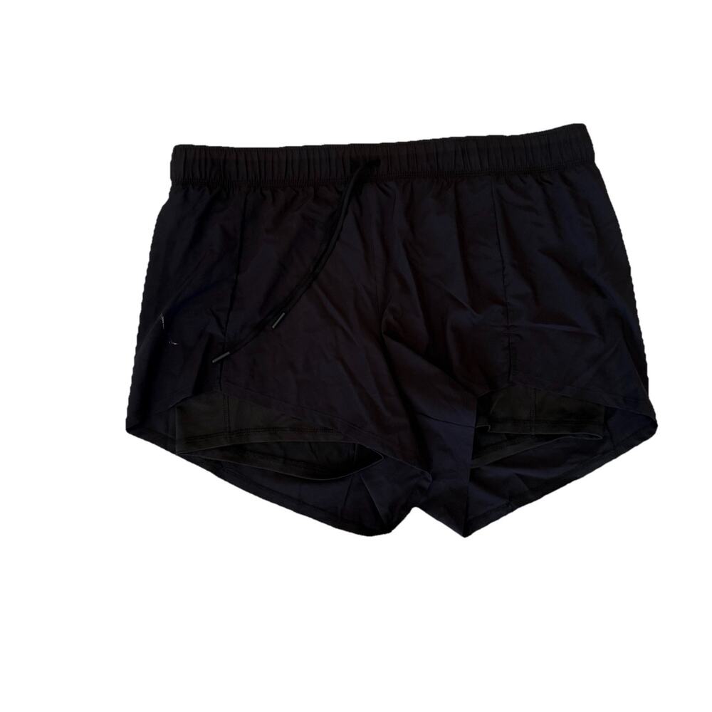 Avia Men’s Running Shorts Black XXL (2X) Split Hem Lightweight Activewear
